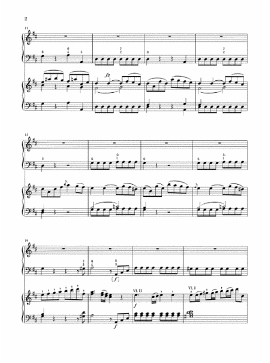 Concerto for Piano (Harpsichord) and Orchestra D Major Hob.XVIII:11 Harpsichord scores gallery preview page 3