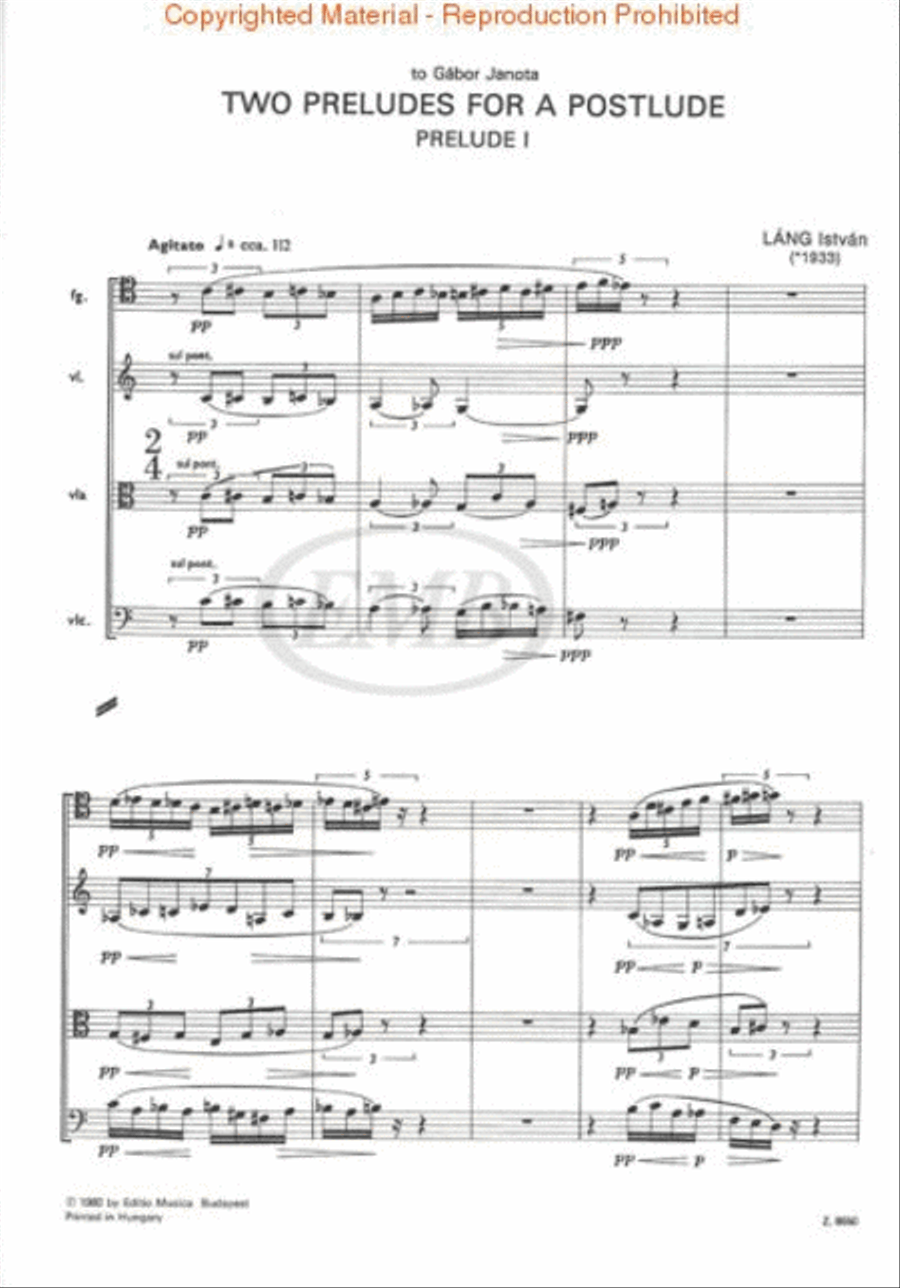 Two Preludes for a Postlude Collection / Songbook scores gallery preview page 2