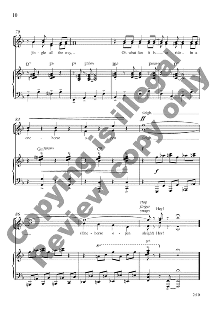 Jingle Bell Swing! (Piano/Choral Score) image number null