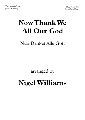 Book cover for Now Thank We All Our God (Nun Danket), for Trumpet and Organ