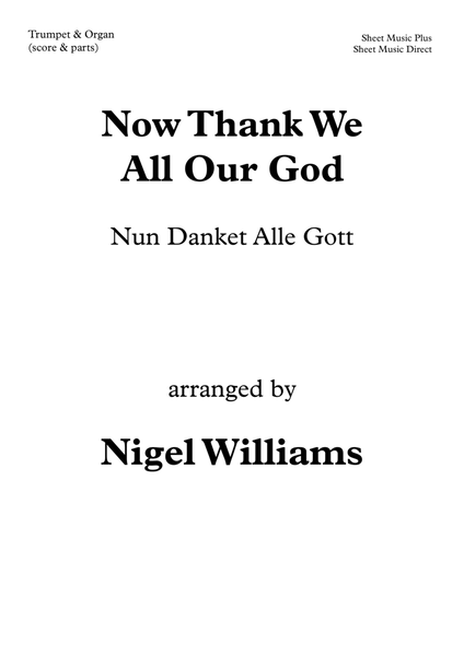 Now Thank We All Our God (Nun Danket), for Trumpet and Organ image number null