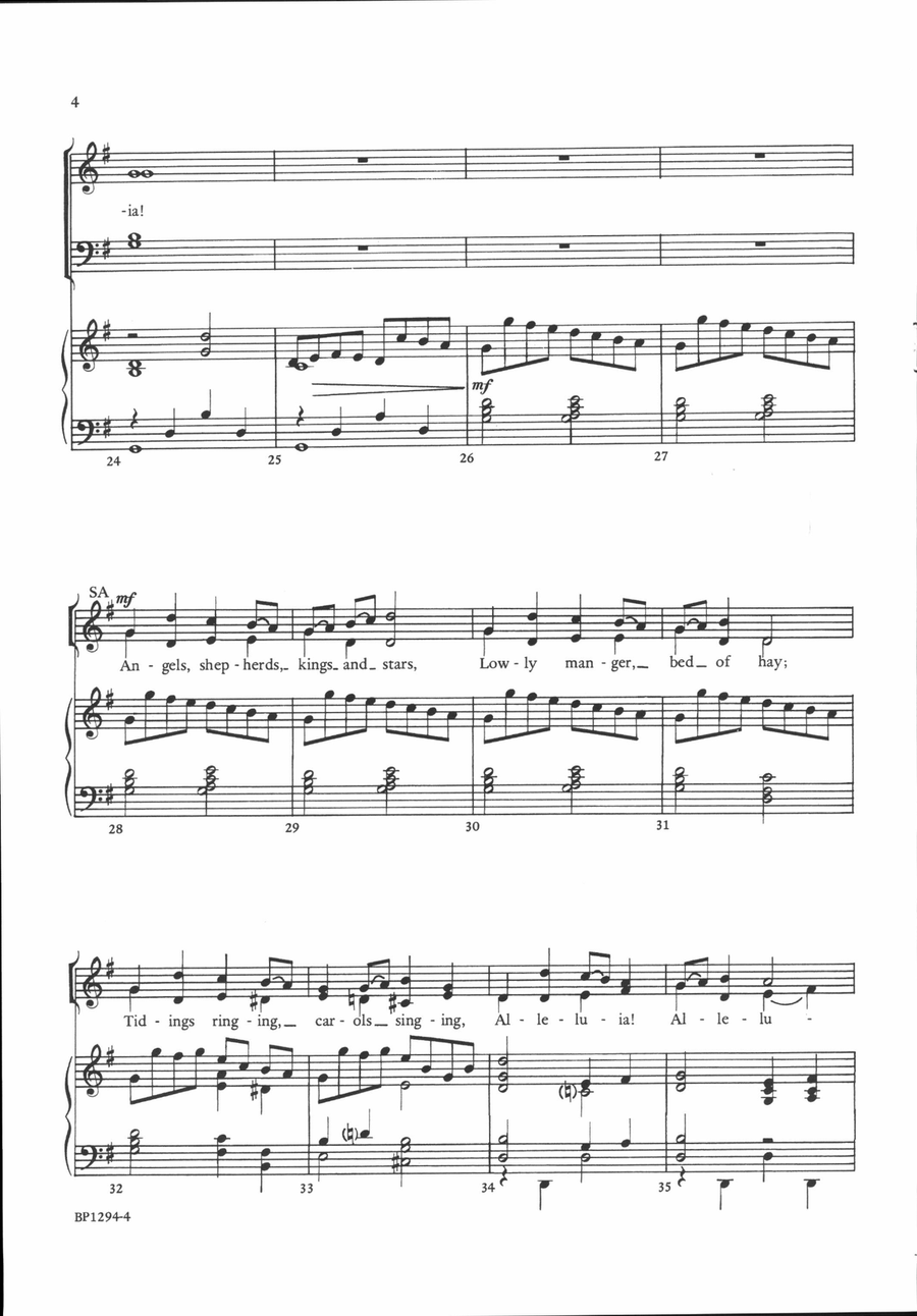 Angels, Shepherds, Kings and Stars 4-Part scores gallery preview page 4