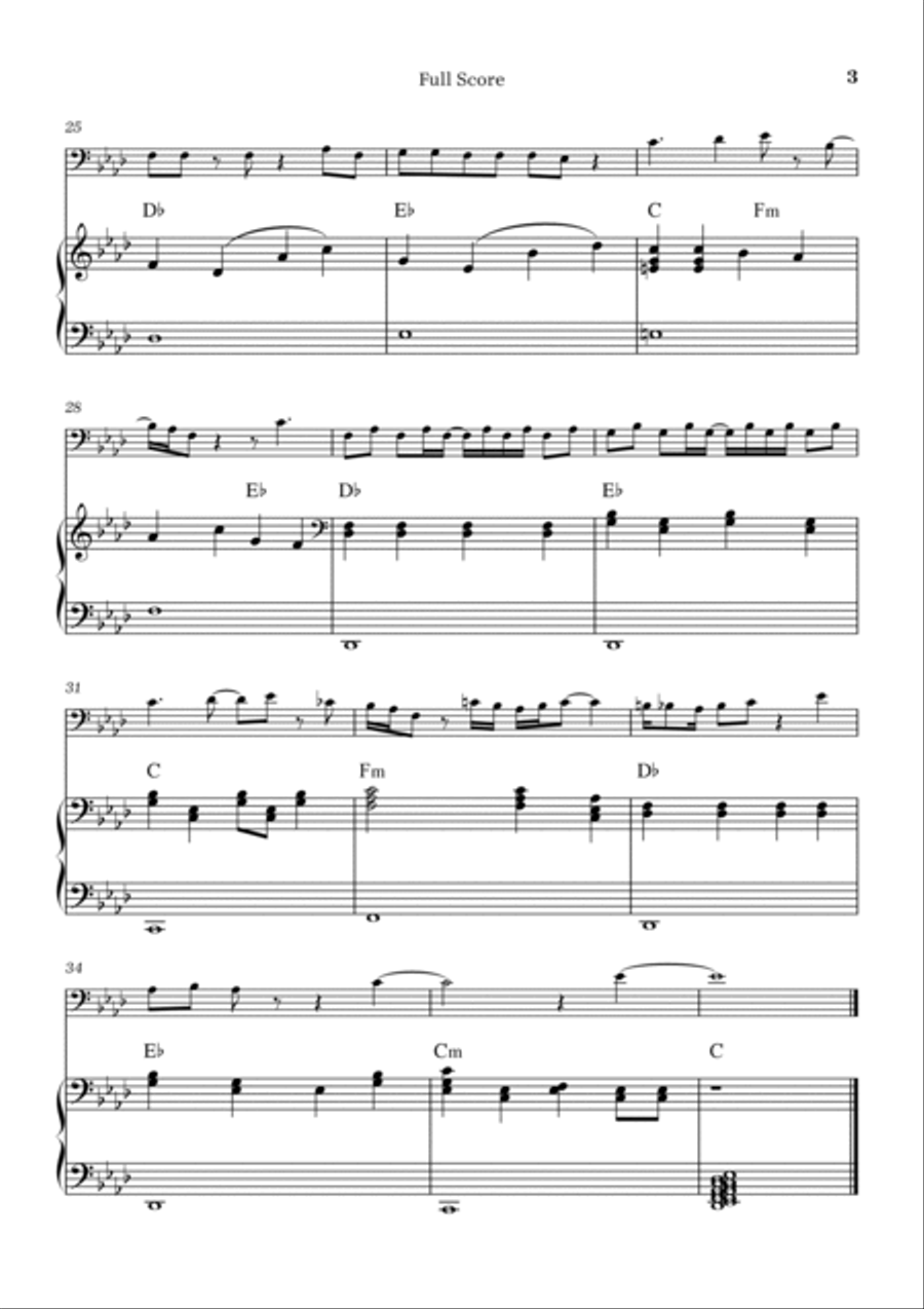 Peaches Bassoon scores gallery preview page 3
