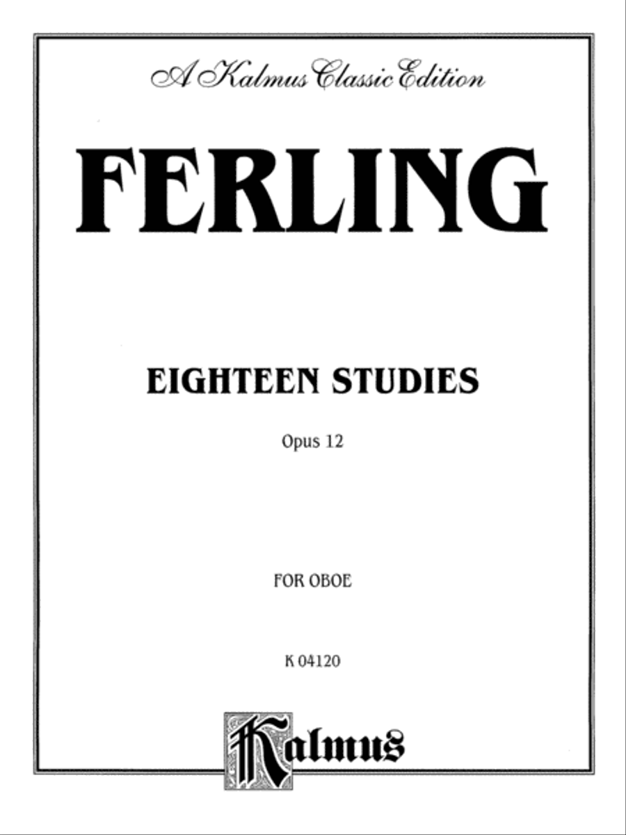 Eighteen Studies, Op. 12 Oboe scores gallery preview page 2