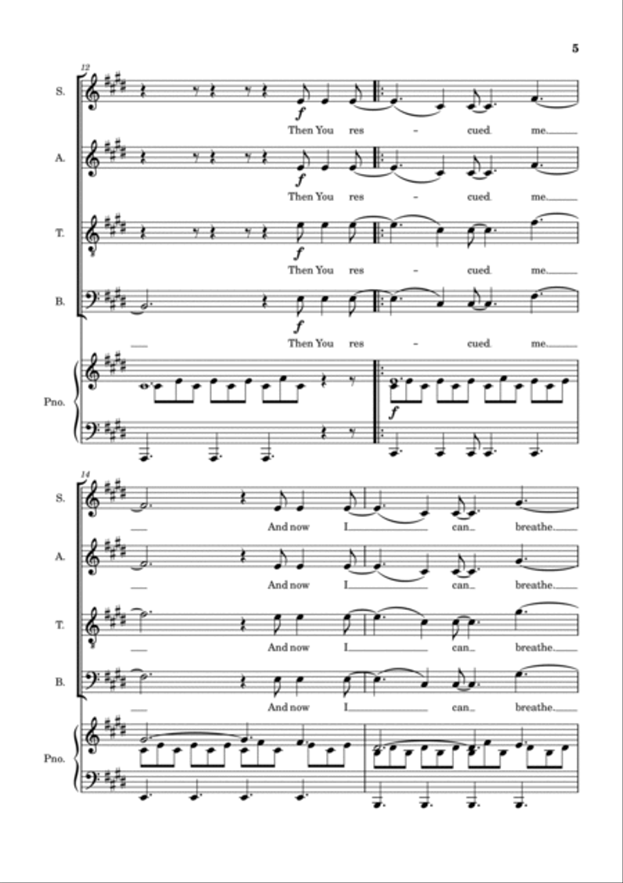 Dead Man Walking 4-Part scores gallery preview page 6