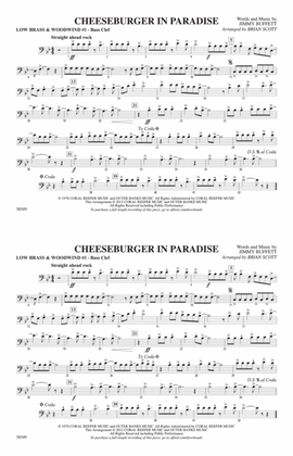 Cheeseburger in Paradise: Low Brass & Woodwinds #1 - Bass Clef