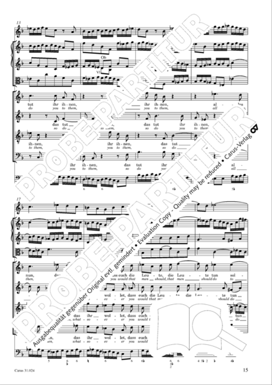 A conscience pure (Ein ungefarbt Gemute) 4-Part scores gallery preview page 16