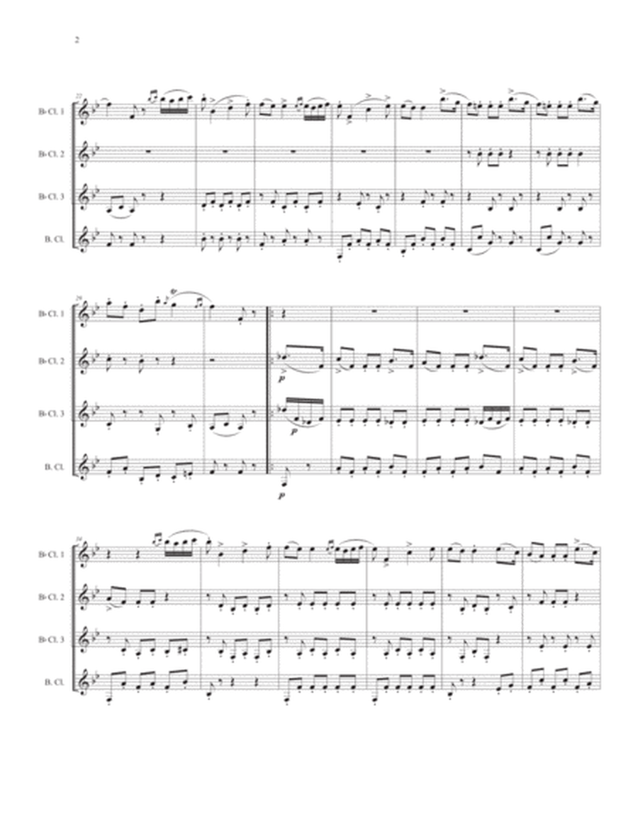 Minuet for Clarinet Quartet image number null