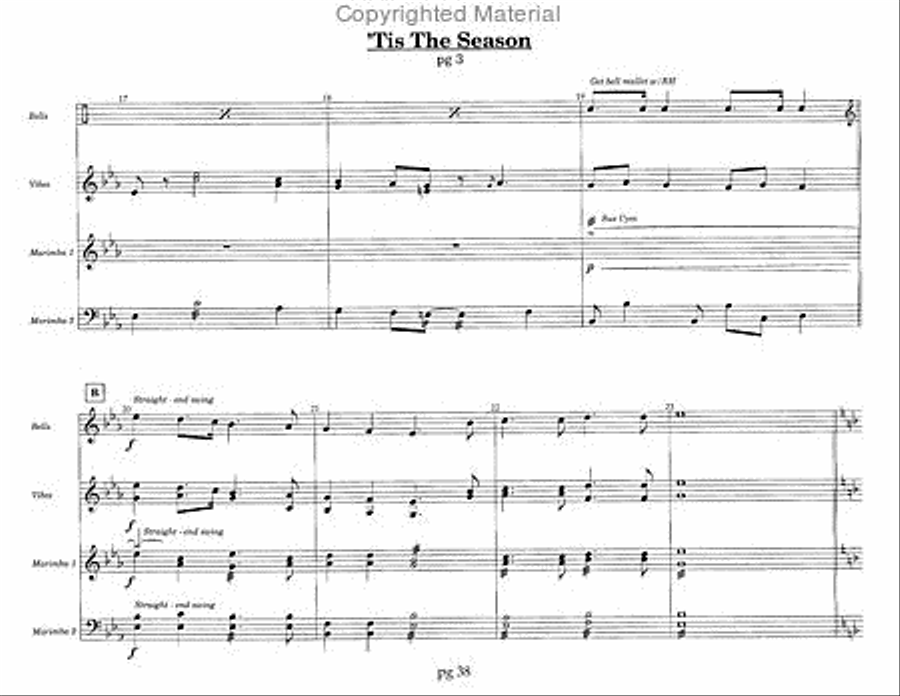 The Christmas Gig Percussion Ensemble scores gallery preview page 6