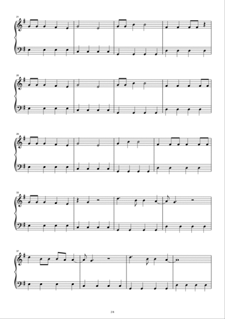 Bad Blood Piano Solo scores gallery preview page 2