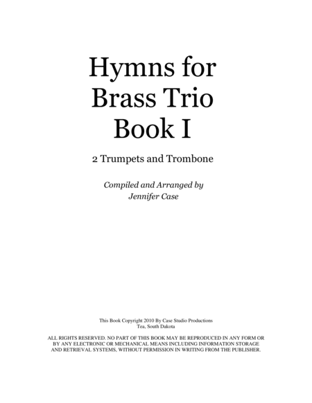 Hymns For Brass Trio Book I