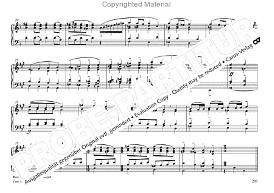 Freiburger Orgelbuch: Stammteil Organ Solo scores gallery preview page 208