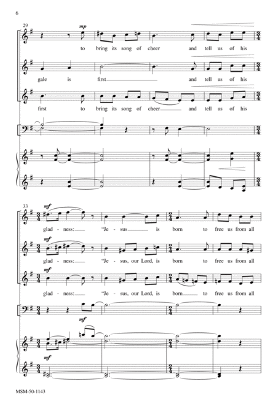 Carol of the Birds Carol of the Birds SSA scores gallery preview page 6