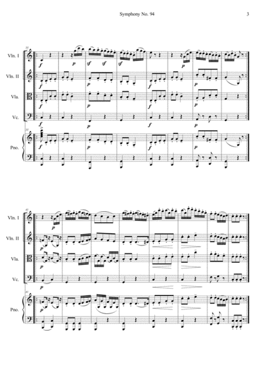Symphony No.94 In G Major II Andante (Short Ver.)