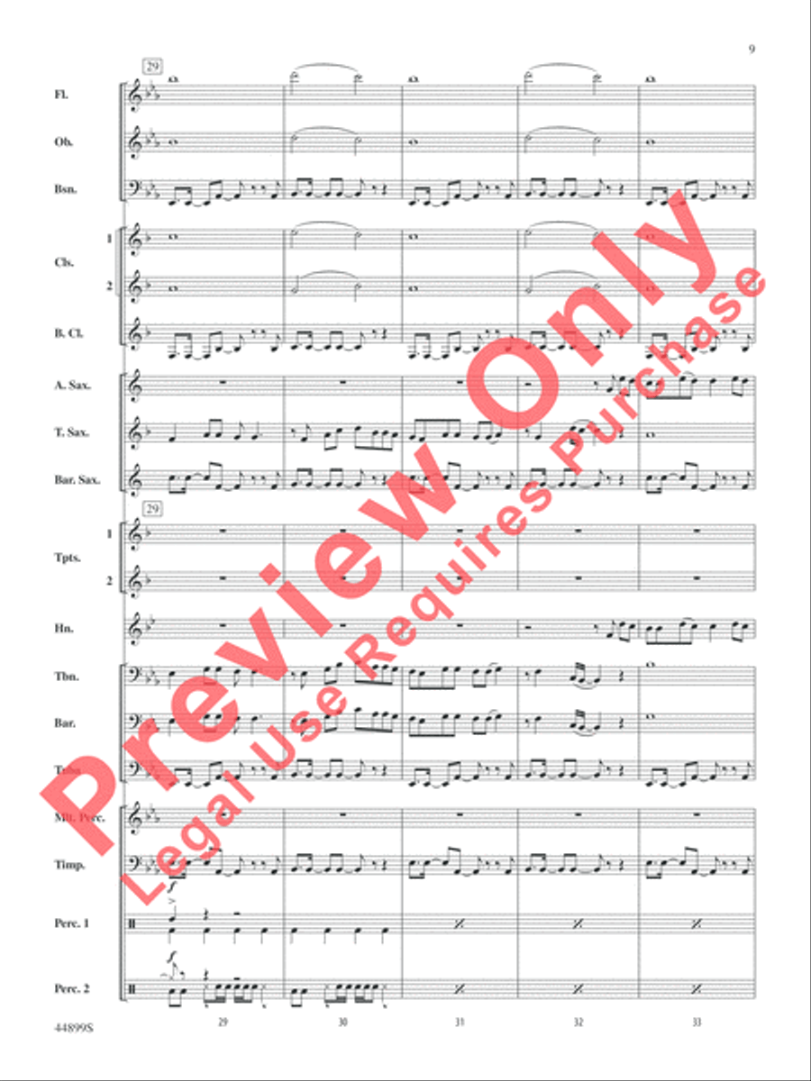Cheerleader Cheerleader Concert Band scores gallery preview page 9