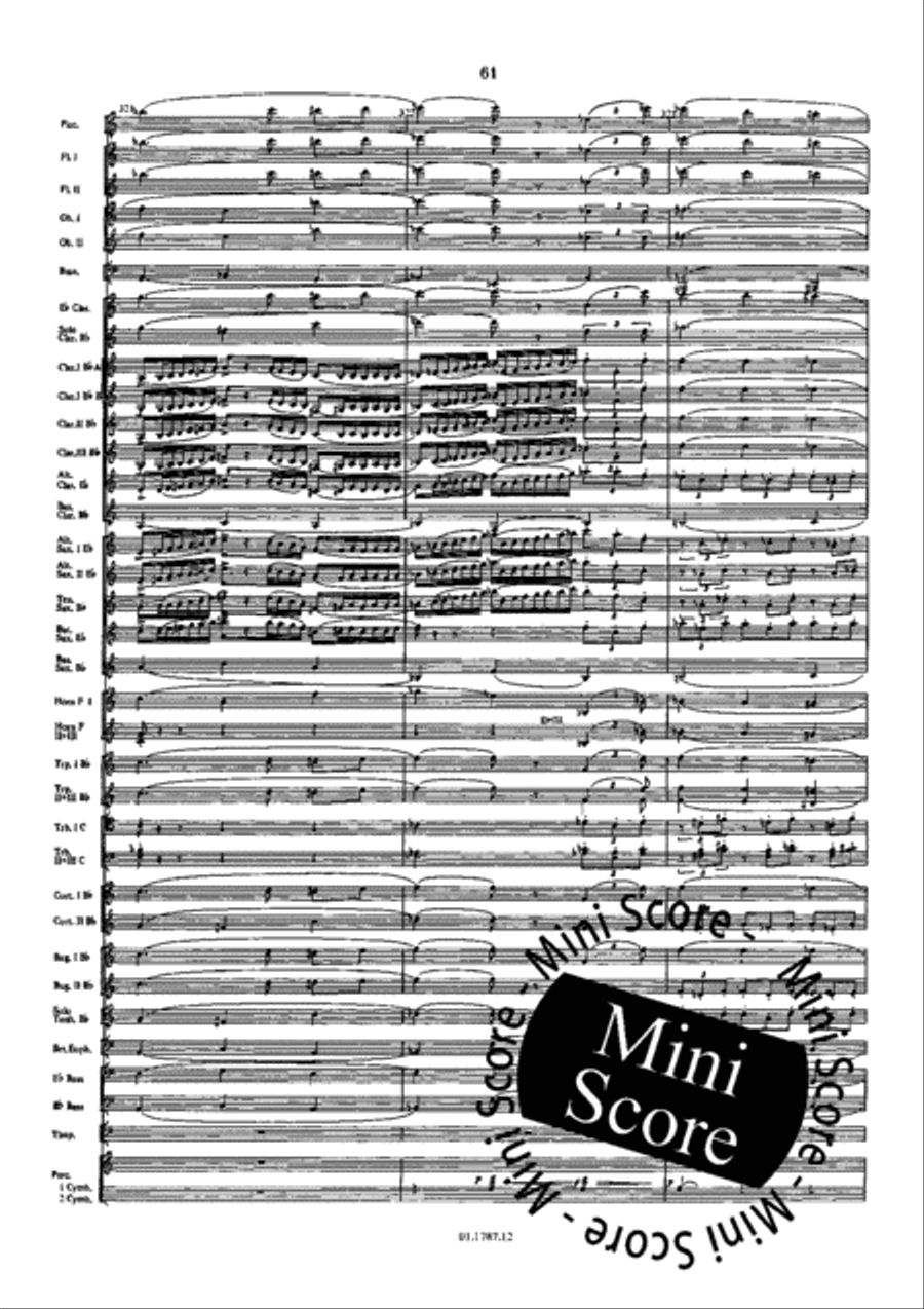 Symphonie de l'Eau Concert Band scores gallery preview page 65