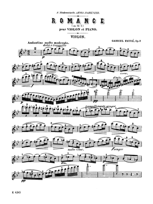 Fauré: Romance, Op. 28 (Urtext)