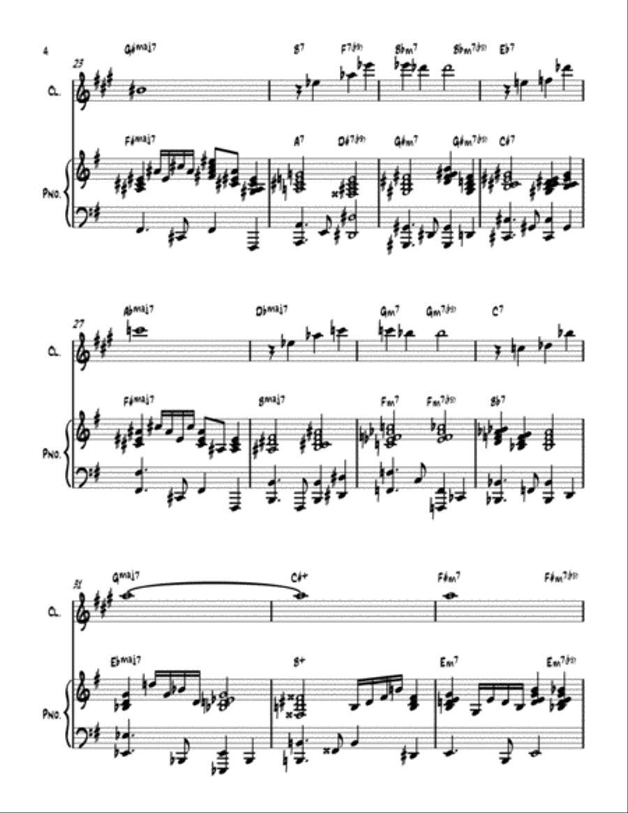 All The Things You Are Clarinet Solo scores gallery preview page 4