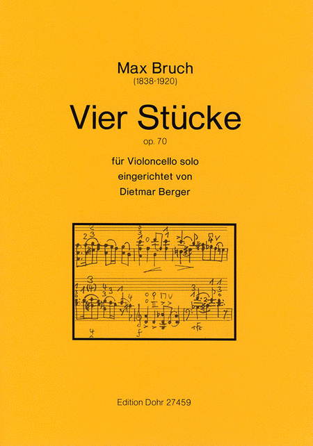 Vier Stucke op. 70 (fur Violoncello solo eingerichtet)
