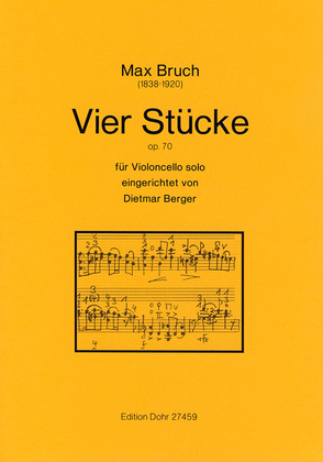 Vier Stücke für Violoncello solo op. 70
