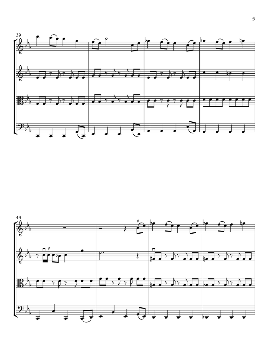 Toxic String Quartet scores gallery preview page 5