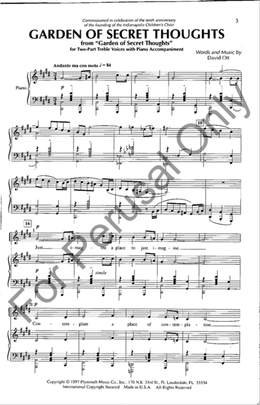 Garden of Secret Thoughts, Set 1 SA scores gallery preview page 2