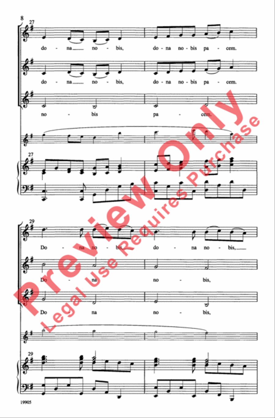 Pachelbel's Canon of Peace 3-Part scores gallery preview page 8