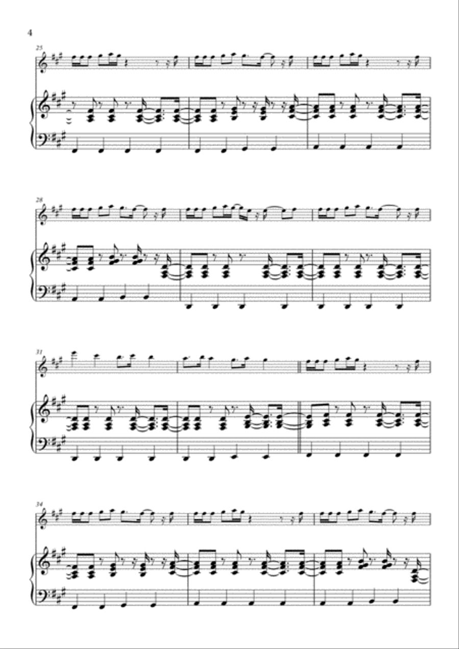 Into You Flute Solo scores gallery preview page 4