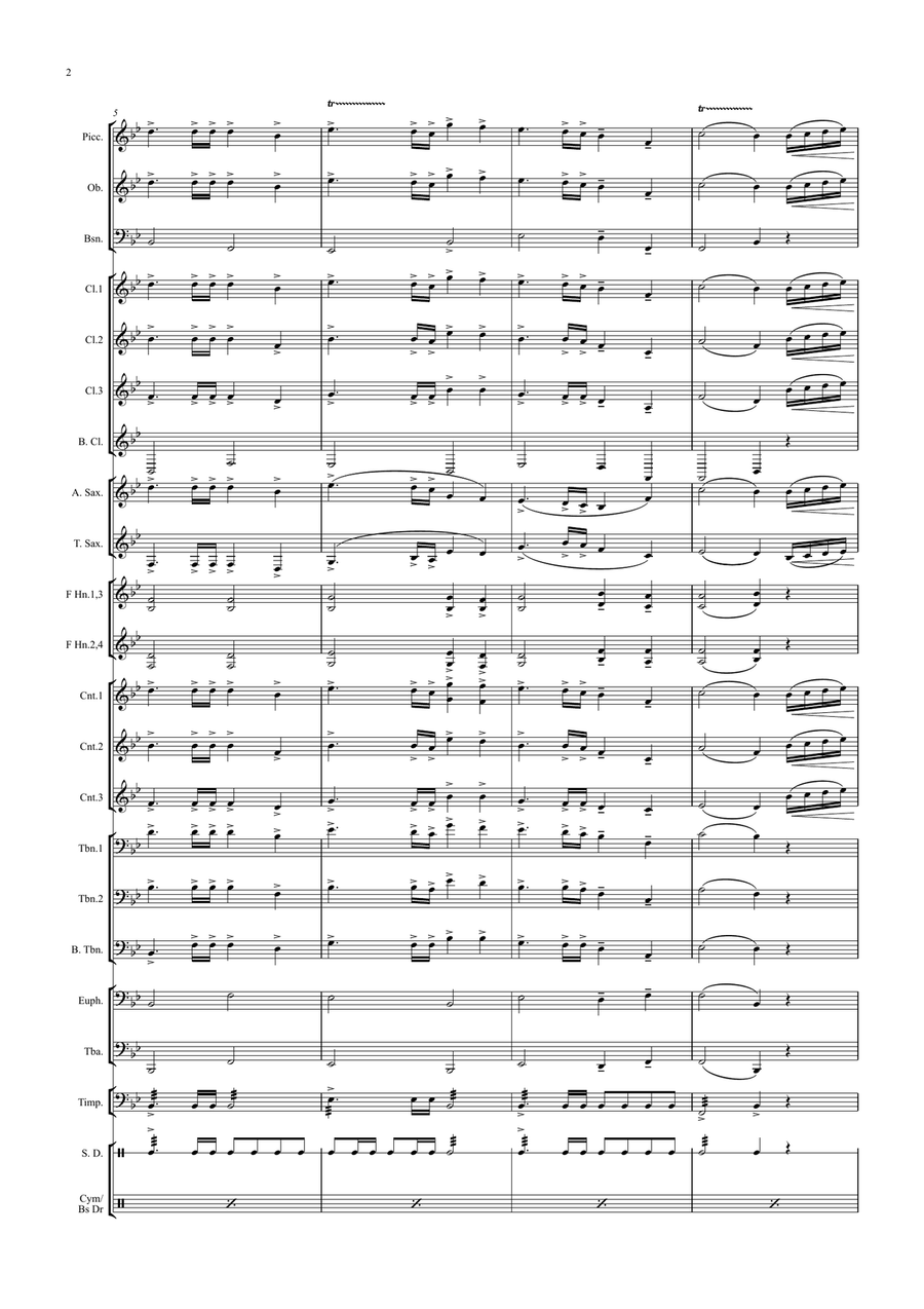 TAAT SETIA TAAT SETIA Concert Band scores gallery preview page 2