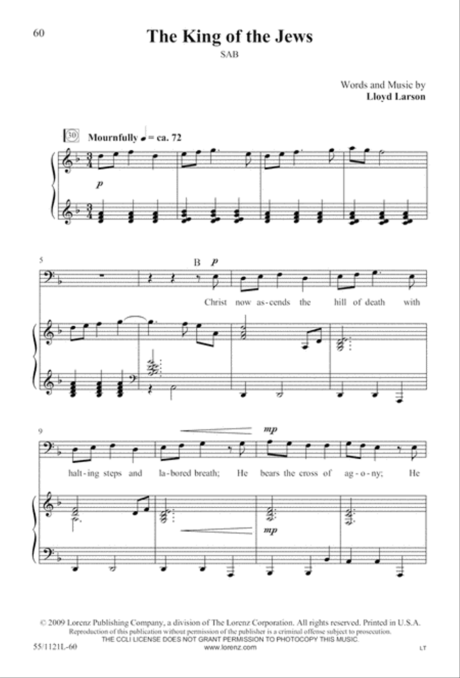 Touched by the Christ 3-Part scores gallery preview page 61