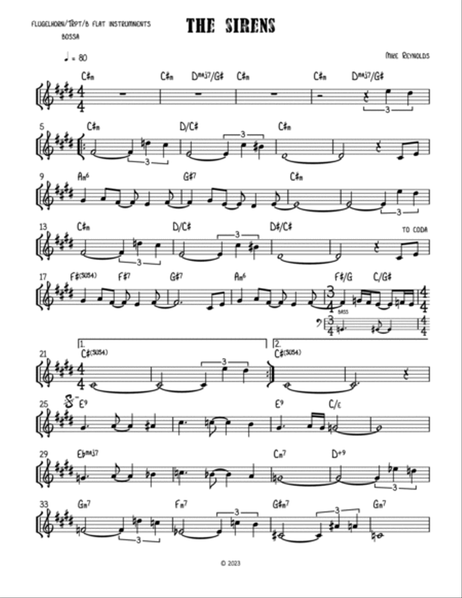 The Sirens Piano scores gallery preview page 4