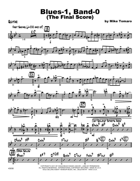 Blues-1, Band-0 (The Final Score) - Guitar