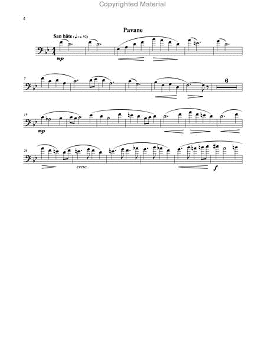 Quelques Dances, Op 26 for Euphonium and Piano Euphonium scores gallery preview page 4
