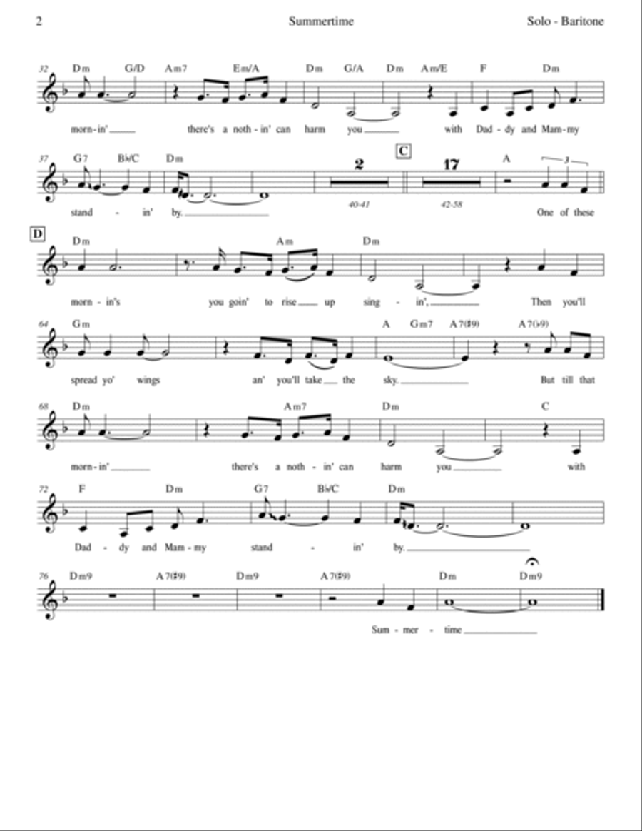 Summertime Voice scores gallery preview page 4