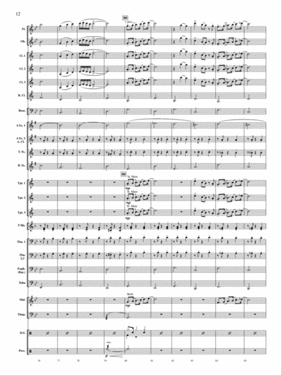 Concerto for Drum Set and Concert Band Concert Band scores gallery preview page 11