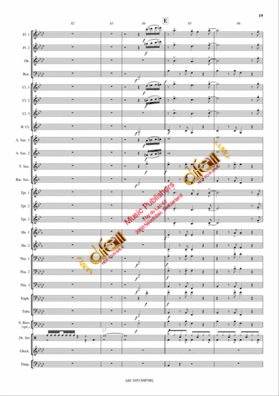 Theme from Inspector Gadget Concert Band scores gallery preview page 18