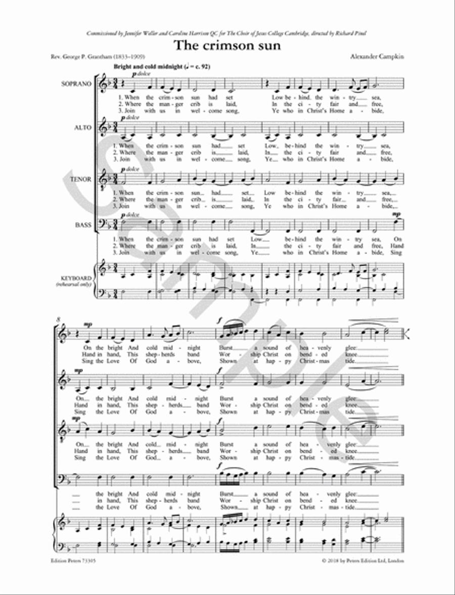 The crimson sun The crimson sun SSATB scores gallery preview page 4