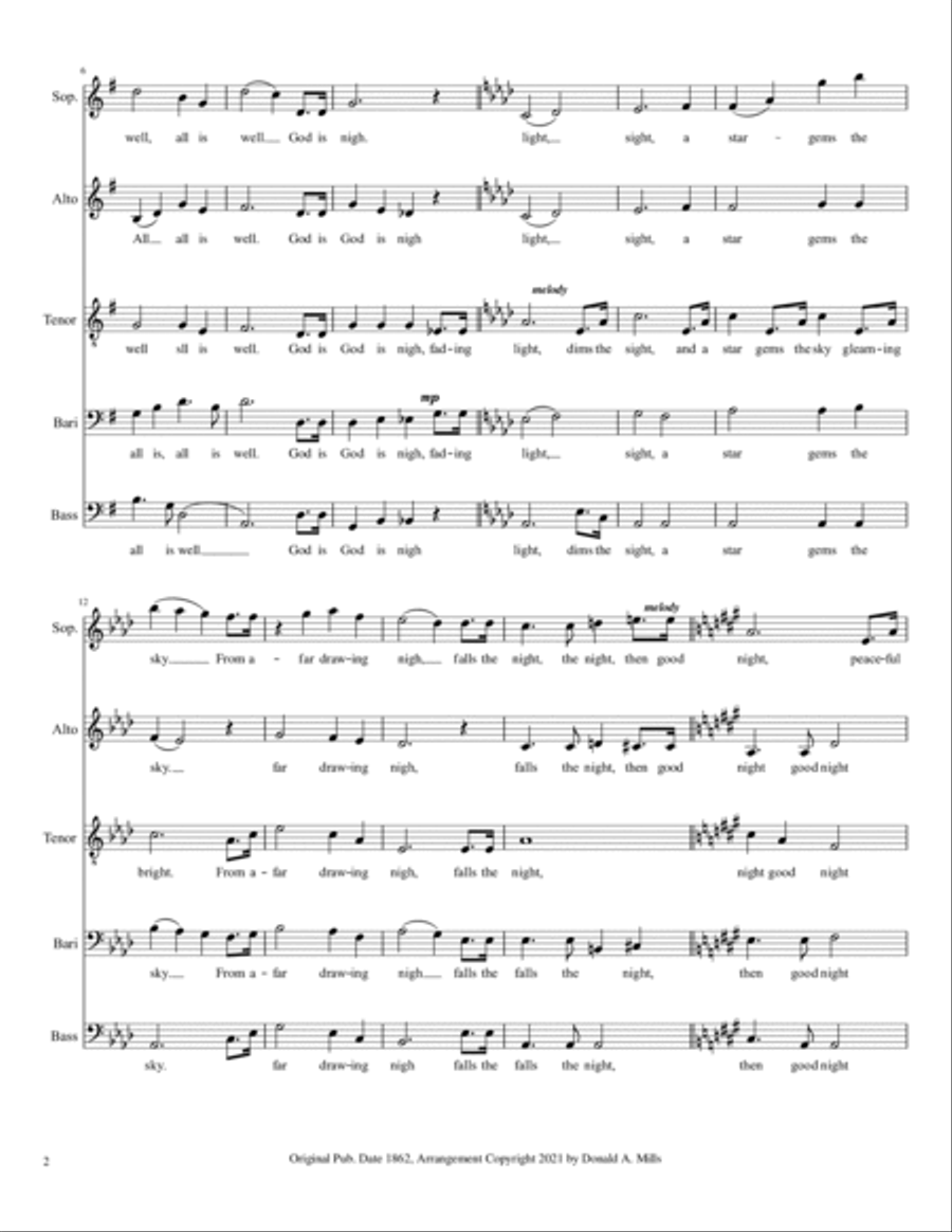 Echo Taps 4-Part scores gallery preview page 2