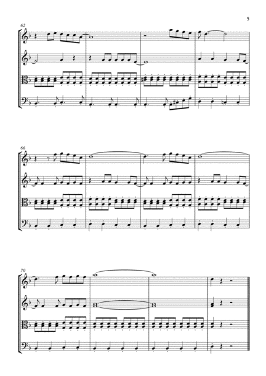 California Dreamin' California Dreamin' String Quartet scores gallery preview page 6