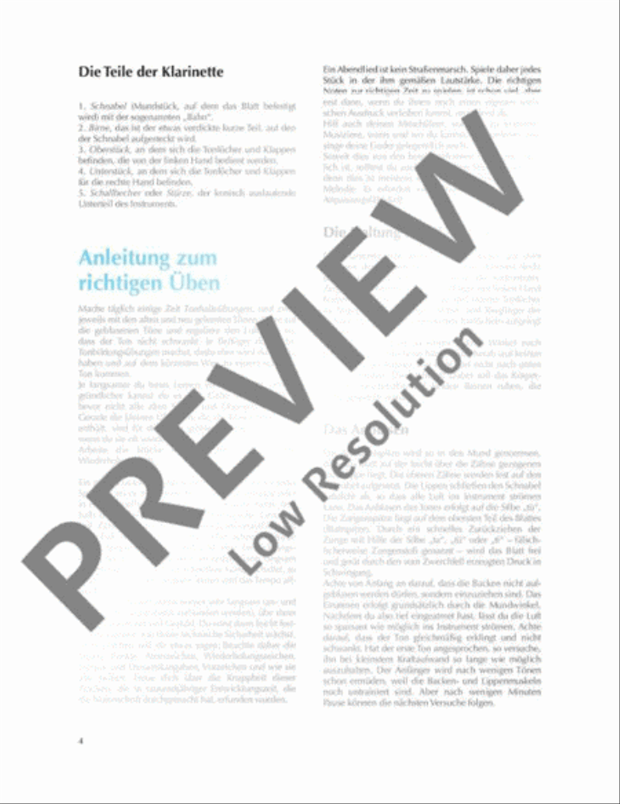 New Clarinet School Clarinet scores gallery preview page 5