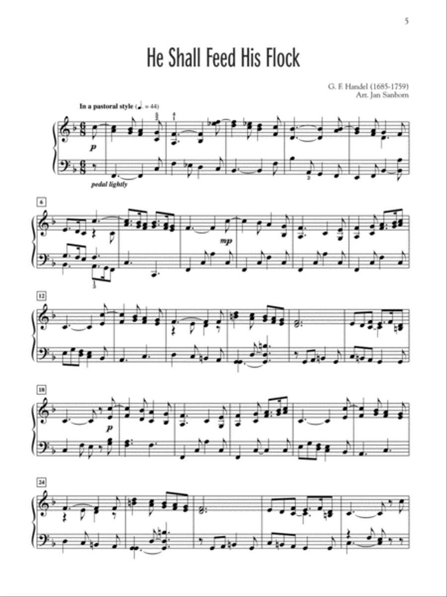Selections from Handel's Messiah Piano Solo scores gallery preview page 3