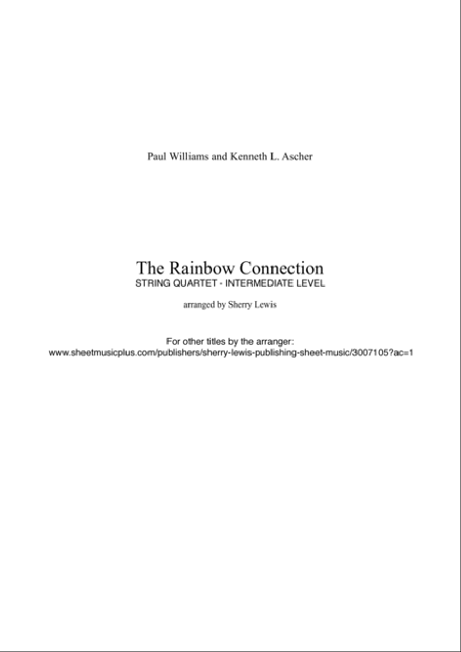 The Rainbow Connection String Quartet scores gallery preview page 2
