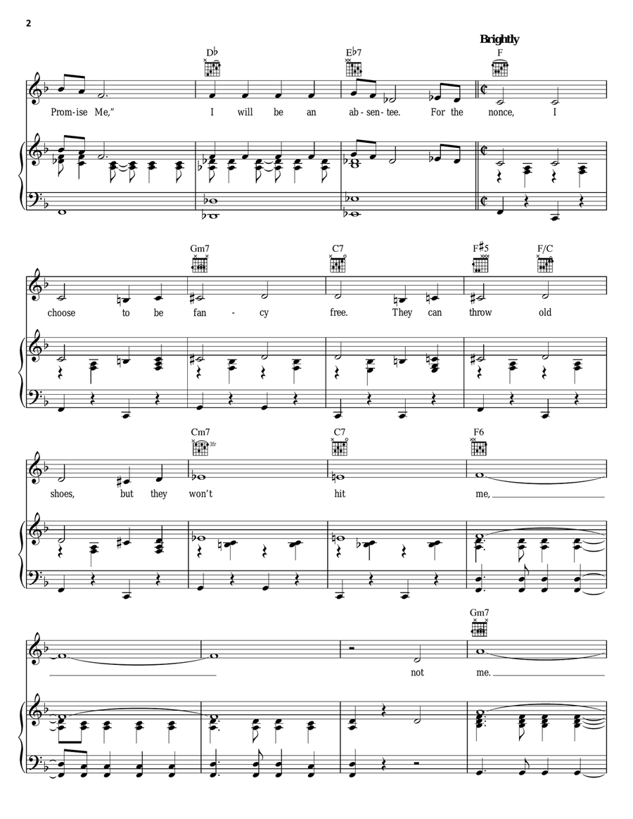 Married I Can Always Get Piano, Vocal, Guitar scores gallery preview page 2