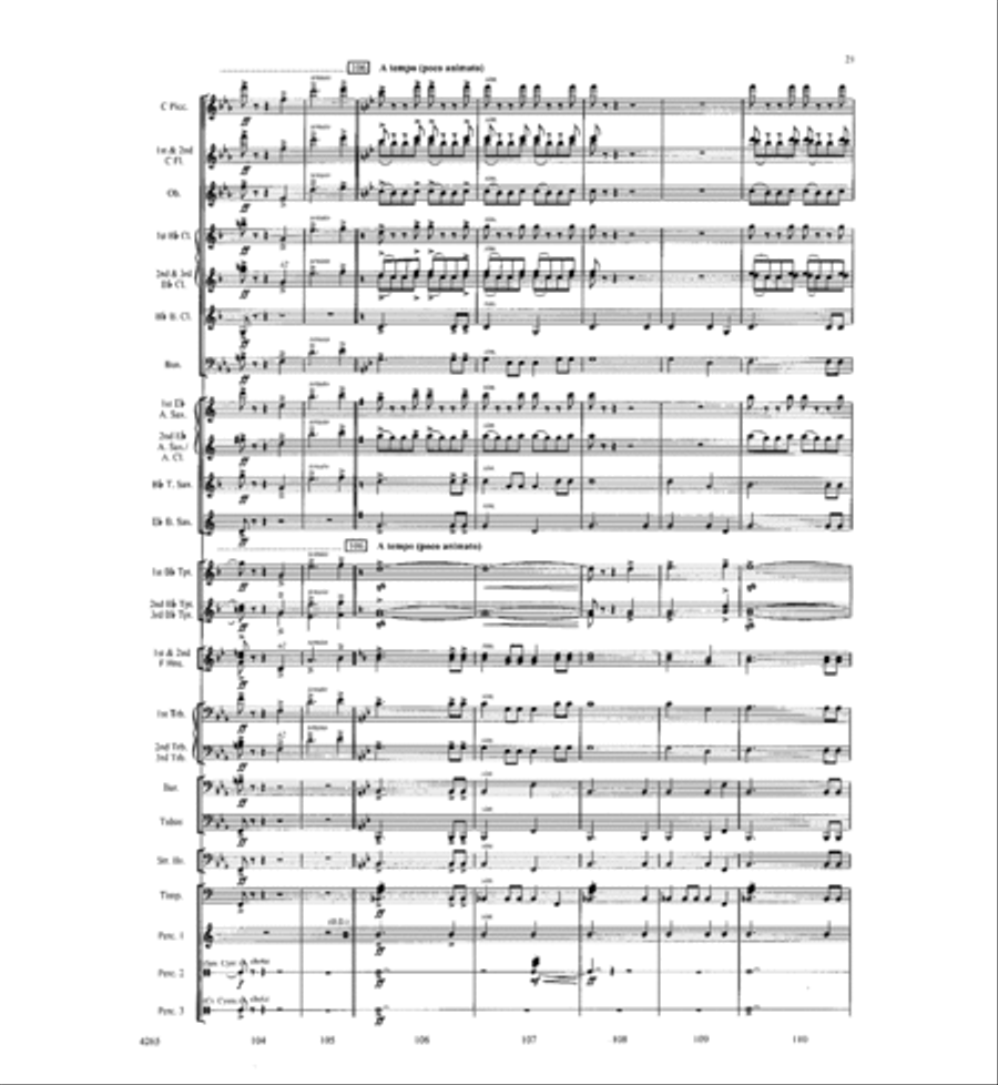 River of Life River of Life Concert Band scores gallery preview page 20