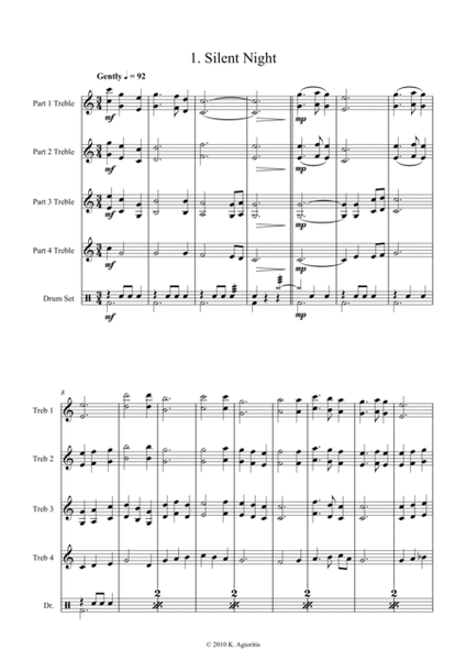 Carols for Four (or more) - 15 Carols with Flexible Instrumentation - Condensed Score - Score Only image number null