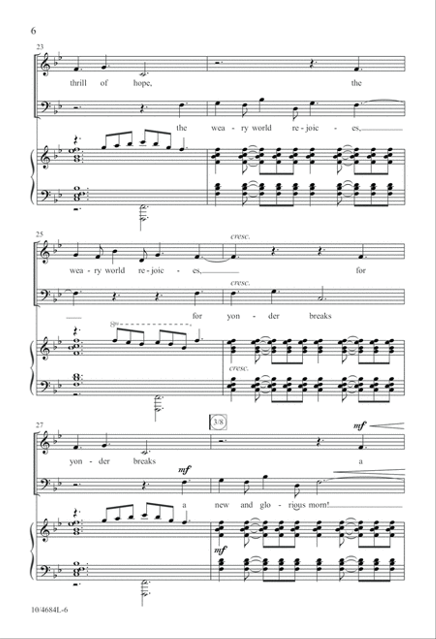 O Holy Night 4-Part scores gallery preview page 6