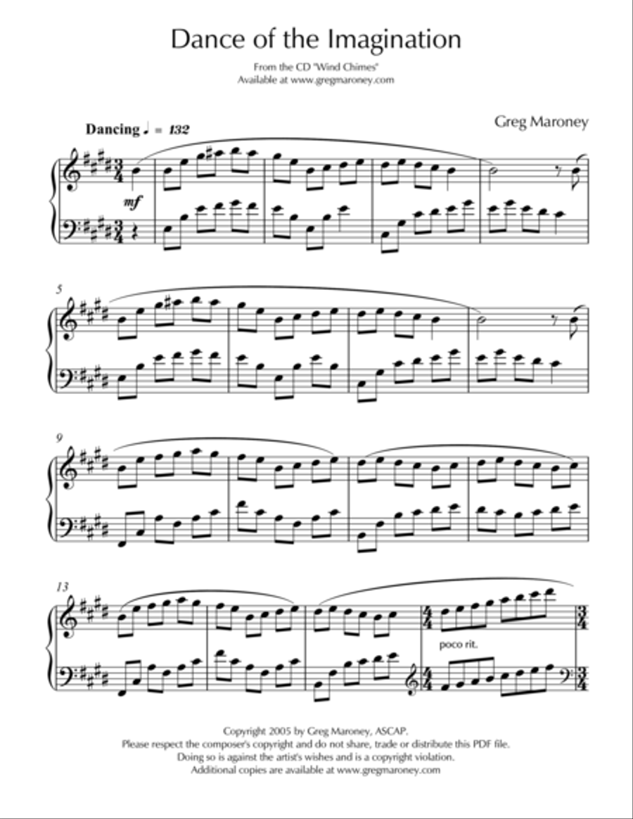 Dance of the Imagination Piano Method scores gallery preview page 1