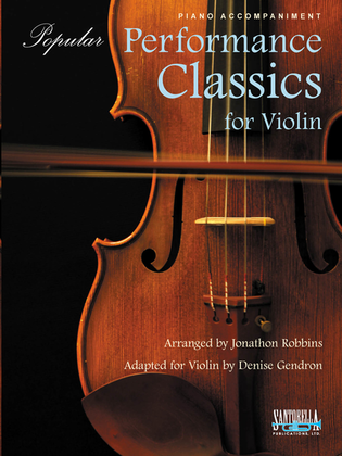 Book cover for Popular Performance Classics for Violin * Piano Accompaniment