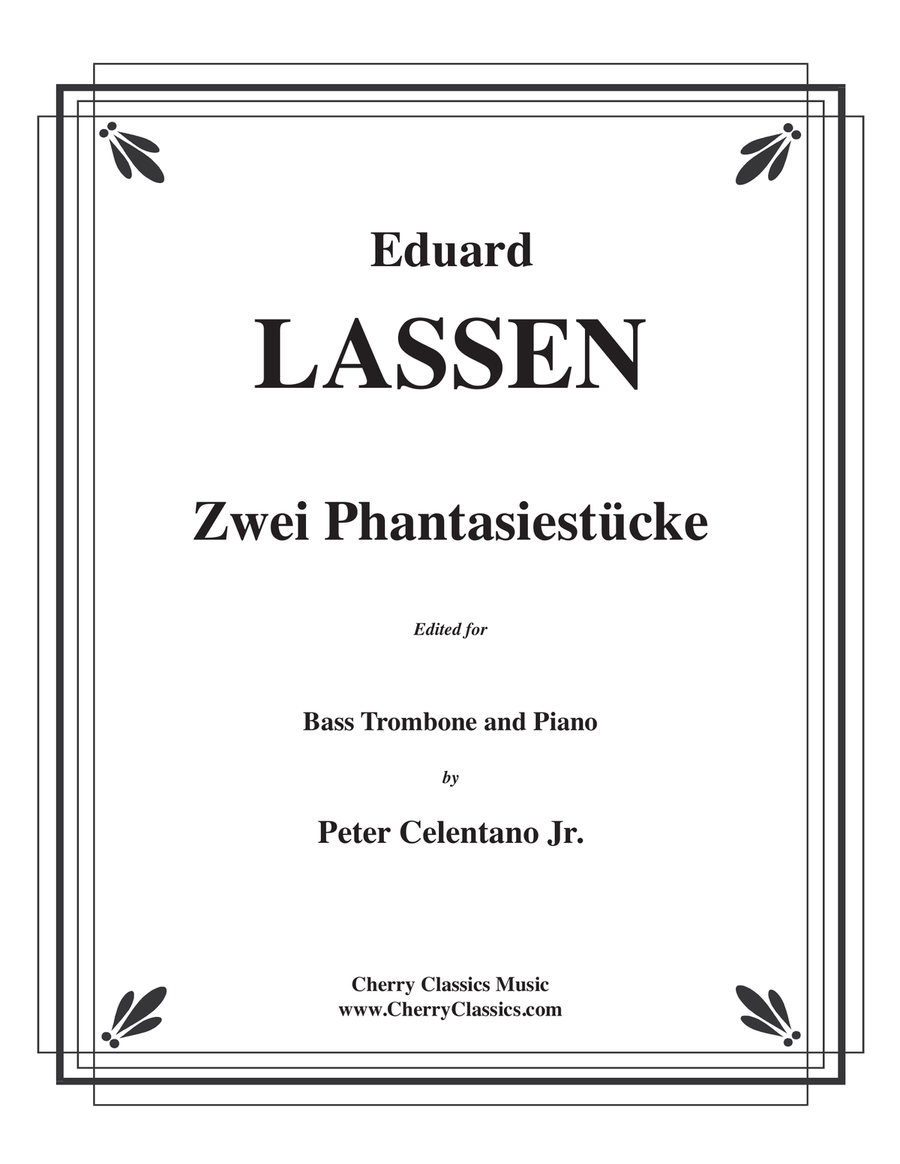 Two Fantasies (Zwei Phantasiestücke) for Bass Trombone and Piano Bass Trombone scores gallery preview page 1