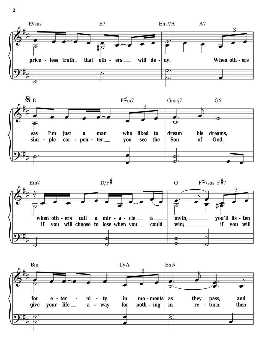 Upon This Rock Easy Piano scores gallery preview page 2